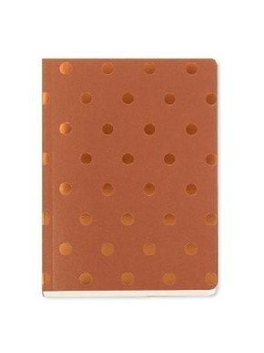 Notizbuch A6 "Shimmer" Midi Polka - Copper