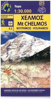 Topographische Karte Mt. Chelmos