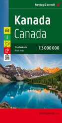 Kanada, Straßenkarte 1:3.000.000, freytag & berndt. Canadá / Canada