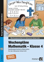 Wochenpläne Mathematik - Klasse 4, m. 1 CD-ROM