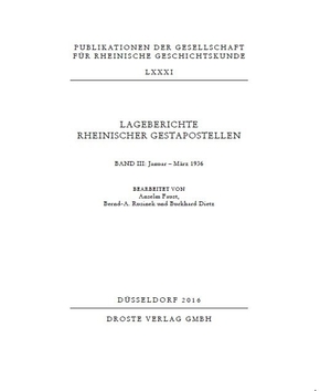 Lageberichte rheinischer Gestapostellen - Bd.3
