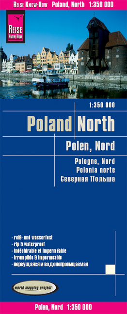 Reise Know-How Landkarte Polen, Nord / Poland, North (1:350.000). Pologne Nord / Polonia norte