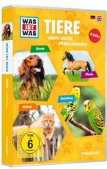 WAS IST WAS - DVD-Box Tiere (4 DVDs) - Hunde, Katzen, Pferde, Heimtiere, 4 DVDs - Was ist was