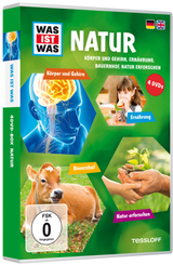 WAS IST WAS - DVD-Box Natur 2 (4 DVDs) - Körper & Gehirn, Essen, Bauernhof, Wilde Natur
