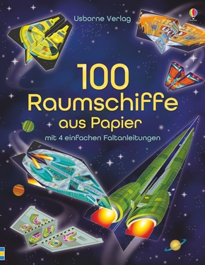 100 Raumschiffe aus Papier