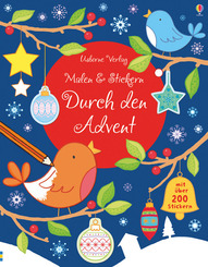 Malen und Stickern: Durch den Advent