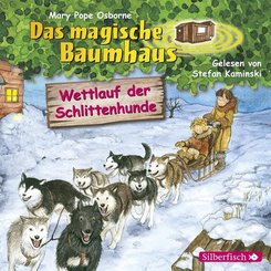 Wettlauf der Schlittenhunde (Das magische Baumhaus 52), 1 Audio-CD