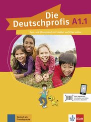 Die Deutschprofis: Kurs- und Übungsbuch mit Audios und Clips online