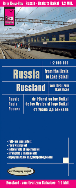 Reise Know-How Landkarte Russland - vom Ural zum Baikalsee (1:2.000.000). Russia - From the Urals to the Lake Baikal / R