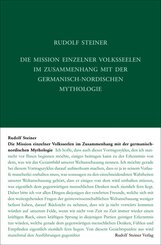 Die Mission einzelner Volksseelen im Zusammenhange mit der germanisch-nordischen Mythologie