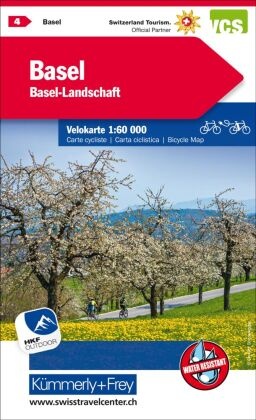 Kümmerly+Frey Velokarte 4 Basel-Landschaft 1:60.000