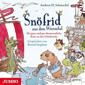 Snöfrid aus dem Wiesental - Die ganz und gar unglaubliche Reise zu den Nebelinseln, 3 Audio-CDs