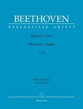 Messe C-Dur op. 86, Klavierauszug