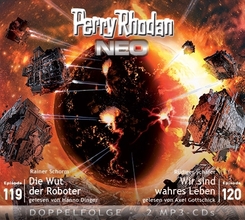 Perry Rhodan NEO MP3 Doppel-CD Folgen 119 + 120, 2 MP3-CDs