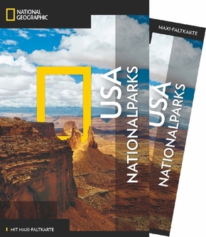 NATIONAL GEOGRAPHIC Traveler Reiseführer USA-Nationalparks mit Maxi-Faltkarte
