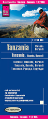 Reise Know-How Landkarte Tansania, Ruanda, Burundi (1:1.200.000). Tanzania, Rwanda, Burundi / Tanzanie, Rouanda, Burundi