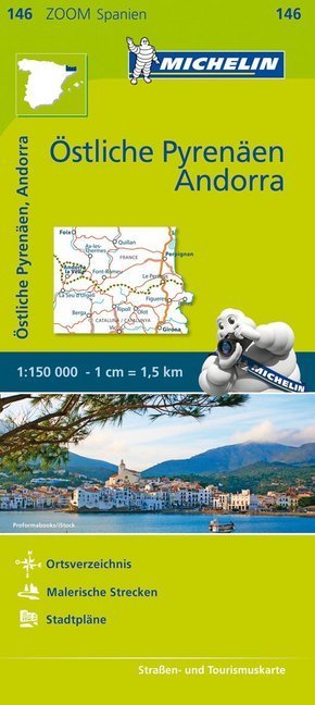 Michelin Östliche Pyrenäen. Pyrénées Orientales, Andorre -