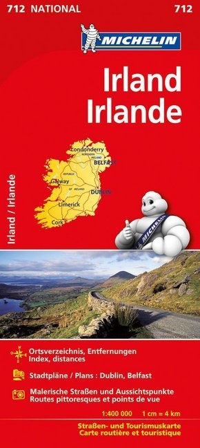 Michelin Karte Irland. Irlande -