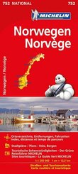 Michelin Karte Norwegen. Norvege -