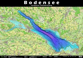 Bodensee Tiefenrelief