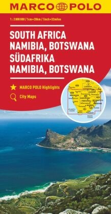 MARCO POLO Kontinentalkarte Südafrika, Namibia, Botswana 1:2 Mio.