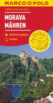 MARCO POLO Regionalkarte Mähren 1:200.000. Morava / Moravia / Moravie