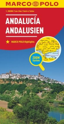 MARCO POLO Regionalkarte Spanien: Andalusien 1:300 000