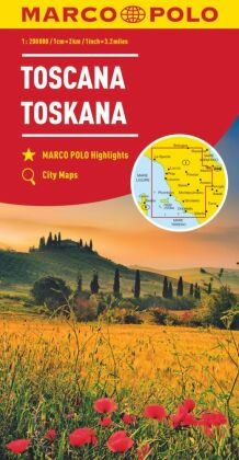 MARCO POLO Regionalkarte Italien 07 Toskana 1:200.000. Toscana / Tuscany / Toscane