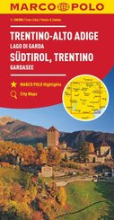 MARCO POLO Regionalkarte Italien 03 Südtirol, Trentino, Gardasee 1:200.000. Trentin, Haut-Adige, Lac de Garda / Trentino