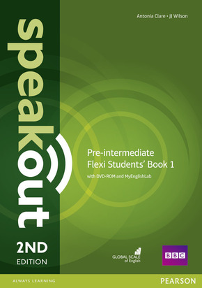 Speakout Pre-Intermediate, 2nd edition: Flexi Students' Book 1, w. DVD-ROM and MyEnglishLab