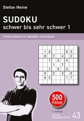 Sudoku - schwer bis sehr schwer - Bd.1