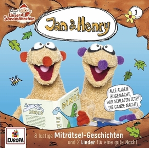 Jan & Henry - 8 lustige Miträtsel-Geschichten und 2 Lieder für die gute Nacht, 1 Audio-CD