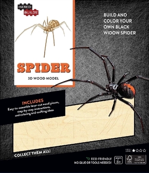 IncrediBuilds: Spider 3D Wood Model