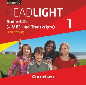 English G Headlight - Allgemeine Ausgabe - Band 1: 5. Schuljahr, Audio-CDs (Vollfassung) - Audio-Dateien auch als MP3