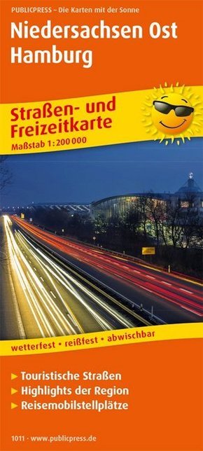 PublicPress Straßen- und Freizeitkarte Niedersachsen-Ost, Hamburg