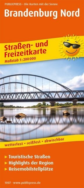 PublicPress Straßen- und Freizeitkarte Brandenburg Nord