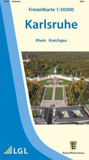 Topographische Freizeitkarte Baden-Württemberg Karlsruhe