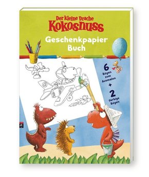 Der kleine Drache Kokosnuss - Geschenkpapier-Buch