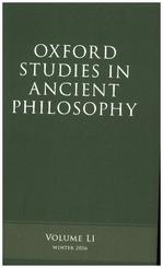 Oxford Studies in Ancient Philosophy, Volume 51