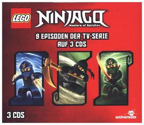 LEGO Ninjago Hörspielbox. Tl.2, 3 Audio-CDs, 3 Audio-CD