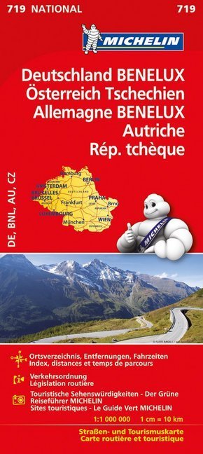 Michelin Karte Deutschland, Benelux, Österreich, Tschechien. Allemagne, Benelux, Autriche, Österreich, Rép. Tchèque -