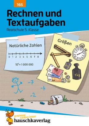 Rechnen und Textaufgaben - Realschule 5. Klasse, A5-Heft