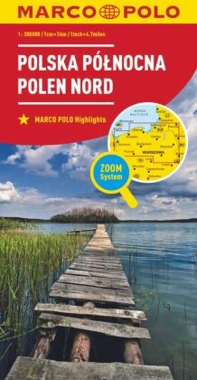 MARCO POLO Regionalkarte Polen Nord 1:300.000. Polska Pólnocna / North Poland / Pologne Nord -