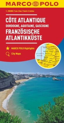 MARCO POLO Regionalkarte Französische Atlantikküste 1:300.000. French Atlantic Coast / Cote Atlantique