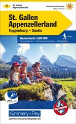 Kümmerly+Frey Wanderkarte 7 St. Gallen, Appenzellerland 1:60.000