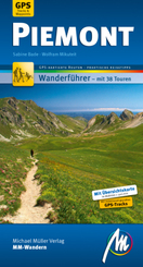 Piemont MM-Wandern Wanderführer Michael Müller Verlag, m. 1 Buch