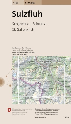 Landeskarte der Schweiz Sulzfluh