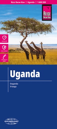 Reise Know-How Landkarte Uganda (1:600.000)