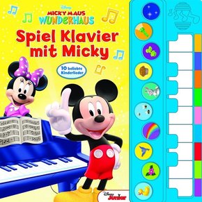 Spiel Klavier mit Micky - Soundbuch mit Klaviertastatur