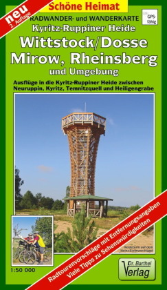 Doktor Barthel Karte Kyritz-Ruppiner Heide, Wittstock/Dosse, Mirow, Rheinsberg und Umgebung